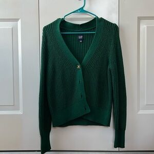 Gap green cardigan